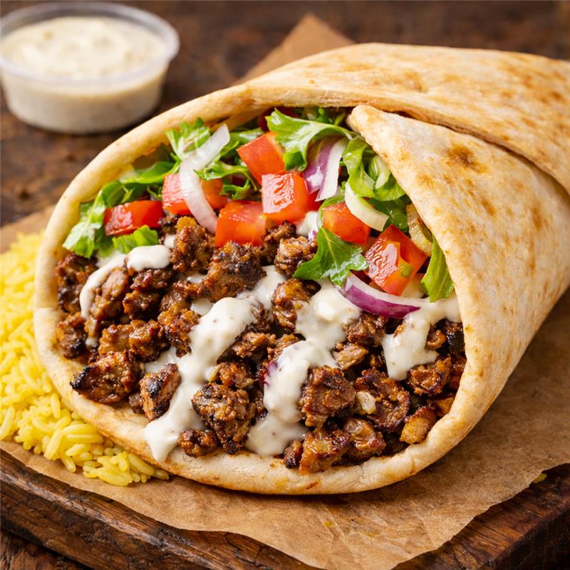 LAMB OR CHICKEN GYRO