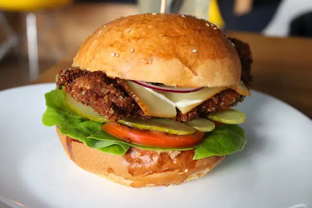 buffalo ranch chicken burger