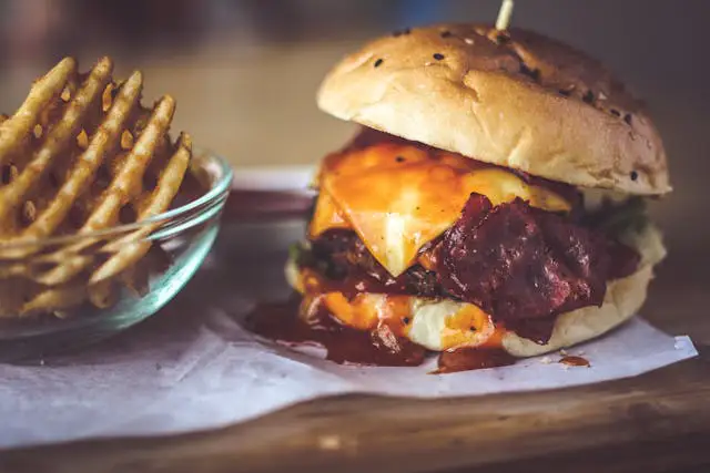 smoky pulled pork burger