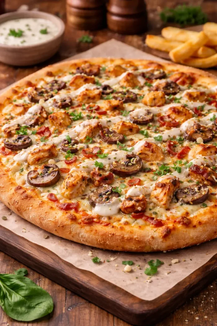 Alfredo Sauce Pizza in Rome