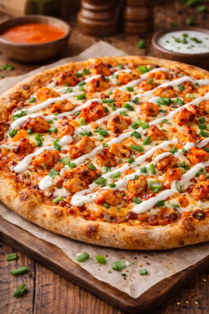 Buffalo Chicken Pizza in Rome