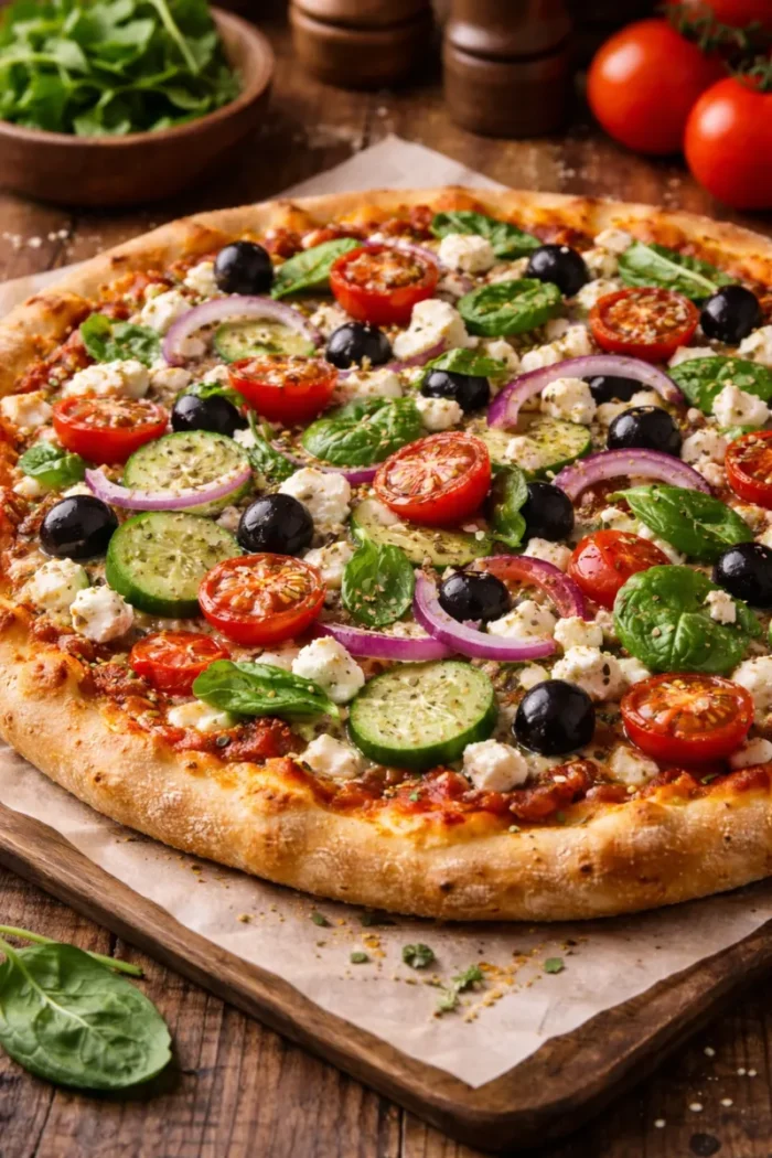 Greek Style Pizza in Rome