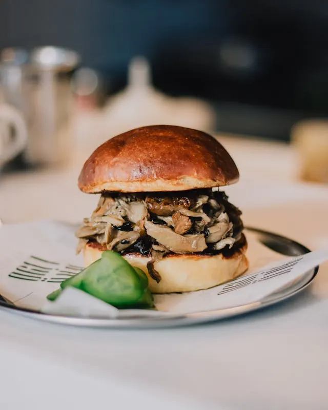 SWISS MUSHROOM BURGER